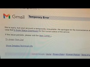Fix Gmail Temporary Error | Fix Gmail Temporary Error-try Again Sign Out
