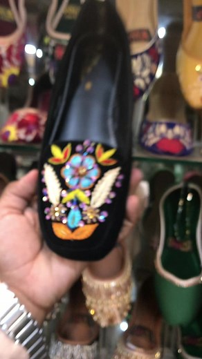 Traditional Embroidered Shoes with Intricate Designs
