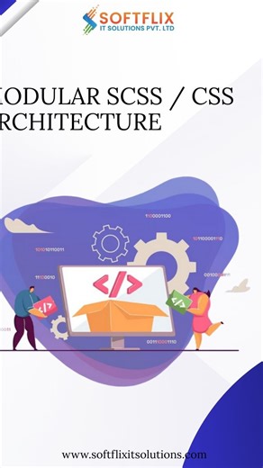 Softflix IT Solutions on Instagram: "Modular SCSS/CSS Architecture 🧩✨ Build styles that scale! Modular SCSS/CSS breaks your styles into small, reusable components—making code cleaner, easier to maintain, and faster to update. With clear structure, variables, mixins, and partials, teams can collaborate smoothly and avoid style conflicts as projects grow. #ModularCSS #SCSS #FrontendDevelopment #WebDesign #CleanCode"
