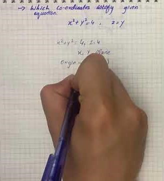 Give a geometric description of the set of points in space whose coordinates satisfy ... | Plainmath