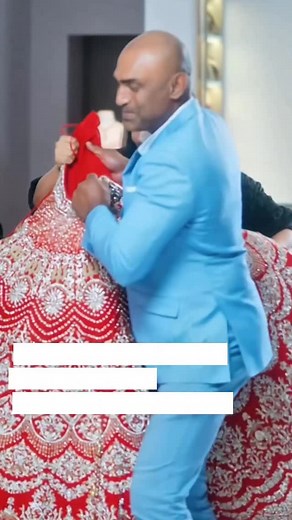 118K views · 1.3K reactions | When your bridal look doubles as a workout routine — Britney’s lehenga was 32 pounds of pure sparkle ✨ {Indian bride, Indian bridal, bride inspo, red lehenga, south Asian, red lehenga, Indian weddings} | Nazranaa | Facebook