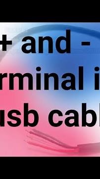 How to Find Positive and Negative Terminal in a USB Cable| In Easy Way | #OfficialDiplomaEngineering