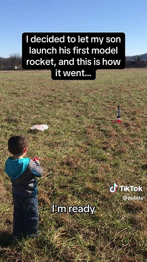 First Model Rocket Launch by Christopher and Garrett Whalen