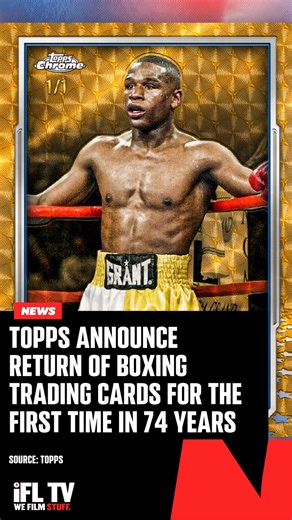 9K views · 25 reactions | TOPPS ANNOUNCE RETURN OF BOXING TRADING CARDS ‼️ @Topps has announced the return of boxing trading cards for the first time in nearly 75 years  It'll feature legends, rookies & stars, and is the first boxing release in history to be officially licensed by multiple boxing promotions. The cards will be available to pre-order from August 11th. Great news  #BoxingNews | #TradingCards | #BoxingFans | IFL TV | Facebook