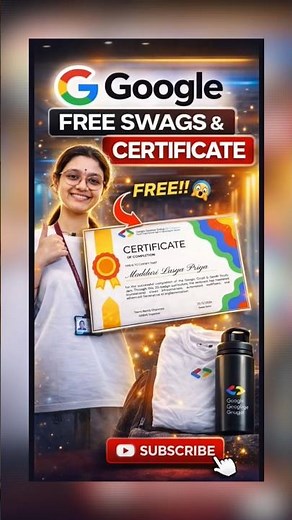 Google Developer Groups ✨ Get Free Google Certificate & Swags GDG 2026