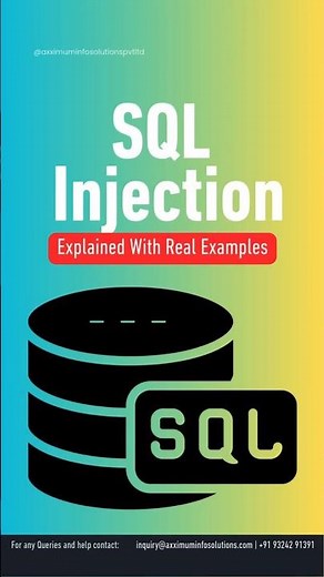 SQL Injection Explained With Real Examples #sqlinjection #ethicalhacking #axximuminfosolutions