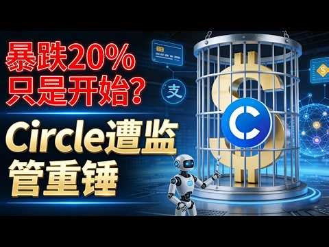 暴跌20%只是开始？Circle遭监管重锤，USDC的“生息梦”碎了！