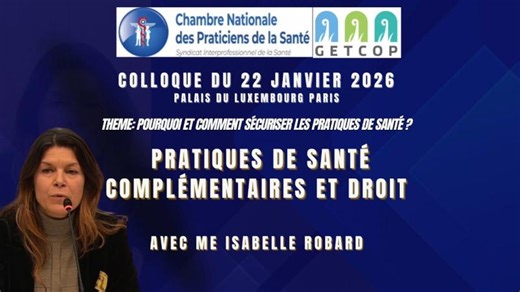 Séquence 1 Colloque 22012026 Maitre Isabelle ROBARD, docteur en droit, avocat au barreau de Paris. | Bernard Payrau (MD)