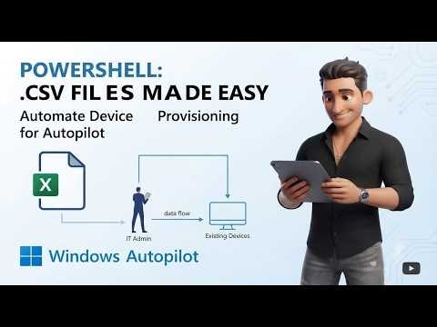 How to create CSV file in PowerShell | CSV Files Made Easy 🚀 Automate Device for Autopilot