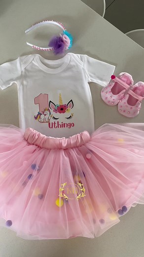 Adorable Unicorn Outfit for Baby's 1st Birthday
