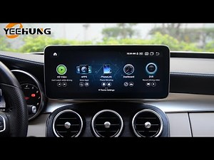 How to install Mercedes C Class W205 NTG5.0 YEEHUNG 12.3 "CarPlay Android auto screen(GLC X253 Same)