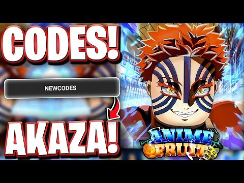 ⚡All Working AKAZA UPDATE CODES IN ANIME FRUIT | ROBLOX ANIME FRUIT CODES