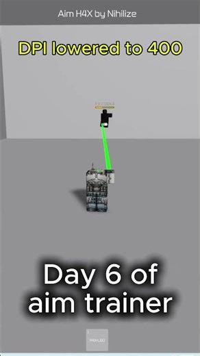 Day 6 of aim trainer H4X by Nihilize
