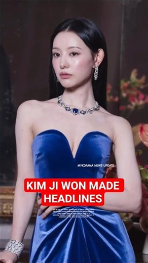 KIM JI WON made HEADLINES.in Milan! #kimjiwon #kimsoohyun #bvlgari #kdrama #queenoftearskdrama #kpop