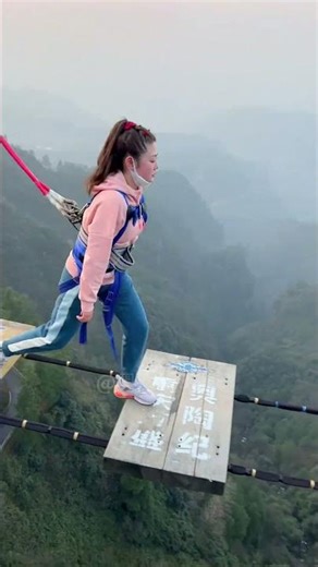 Bungee Jumping With Rope In Beautiful Place:Asmr Bungee Jumping