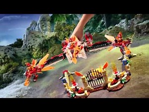 ▶ Lego Chima - Flying Phoenix Fire Temple - 70146 & Maula's Ice Mammoth Stomper - 70145