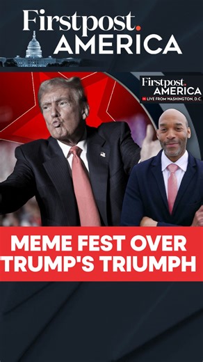 #FirstpostAmerica: Meme Fest Over Trump's Triumph As the US Presidential election ended, a grand meme fest took over social media, with netizens sharing humour during the tense election environment. | Firstpost
