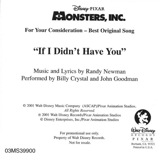 Billy Crystal And John Goodman - If I Didn't Have You