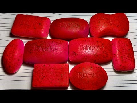 Carving very dry painted soaps ASMR! Cutting dyed dry soaps ASMR! #asmrsoap