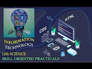 12th Science IT Practical || Advanced Web Designing || SOP 1 : Creation of website using HTML5