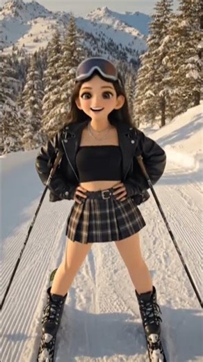 Me skiing and posing at the end of it #viral #shortsviral #youtubeshorts #trending