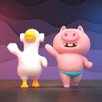 Part 1 Goose Vs Pig Will be daily updated #goose #pig #animation #cartoon #dancing #kids #series