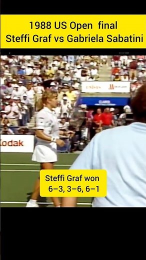 1988 US Open final - Steffi Graf vs Gabriela Sabatini