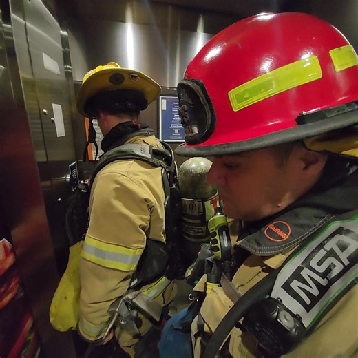 Firefighters practice elevator operations and protocol for responses in high-rise scenarios. Keeping them running and moving personnel and equipment effectively is critical. | Cedar Rapids Fire Department