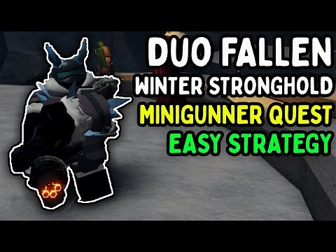 DUO FALLEN TRIUMPH ON WINTER STRONGHOLD | FALLEN MINI QUEST | Tower Defense Simulator