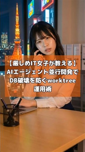 【厳しめIT女子が教える】AIエージェント並行開発でDB破壊を防ぐworktree運用術