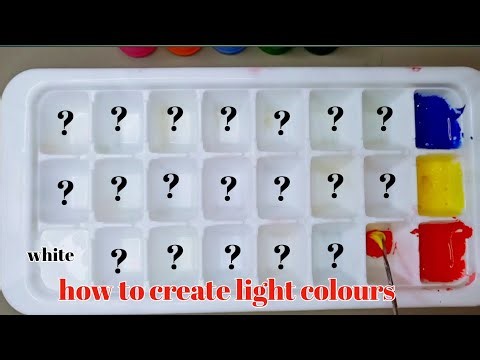 How to create light colours | create new colour light | colour mixing awesome