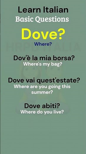 Basic Italian | Easy way to learn Italian Language | Italian lesson For beginners #learnitalia