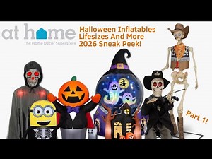 At Home Halloween 2026 Inflatables, Animatronics, And More Sneak Peek! (Part 1)