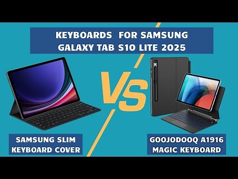 Samsung Galaxy Tab S10 Lite keyboards. The Samsung Slim Keyboard Cover Vs Gojodooq A1916 Magic Key