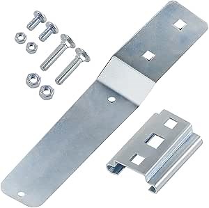 GELASKA Slow Moving Vehicle SMV Sign Mounting Kit for Golf Cart, Truck, Farm Tractor, Triangle Warning Sign Mounting Hardware Kit Includes 1 Tractor Bracket, 1 Street Sign Bracket, 4 Bolts and 4 Nuts