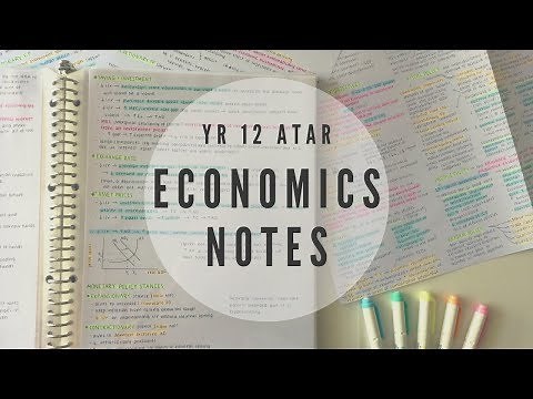 Flip Through Year 12 Economics Notes | how to take neat, effective notes