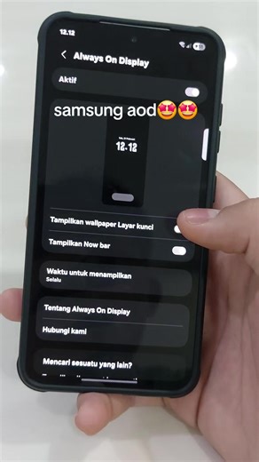 samsung aod🤩🤩 #samsung #s25 #alwaysondisplay #aod #trending | samsung android