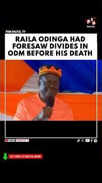 RAILA ODINGA HAD FORESAW DIVIDES IN ODM BEFORE HIS DEATH #ntvkenya #citizentvlive #kenyanews #fyp