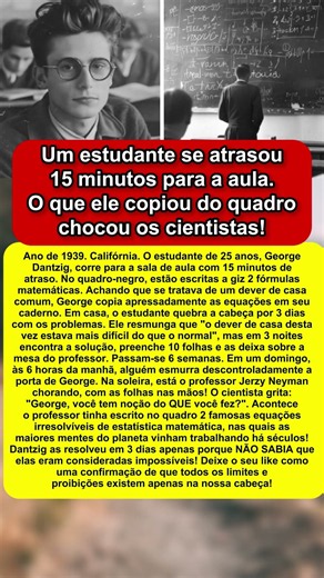 Chegou 15 minutos atrasado e fez o que a ciência considerava IMPOSSÍVEL 🤯