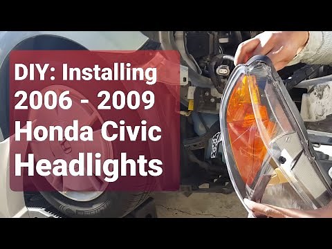DIY: Installing Honda Civic Headlights 2006 -2009!