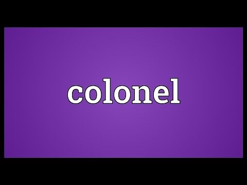 Colonel Meaning