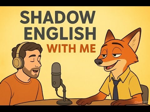 Shadowing English from zootopia | shadowing with me
