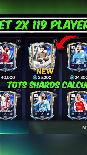 HOW TO GET NEW STAR SHARDS 2X 119 OVR TOTS EVENT PLAYERS IN EA FC FIFA MOBILE 26 #shorts #fcmobile