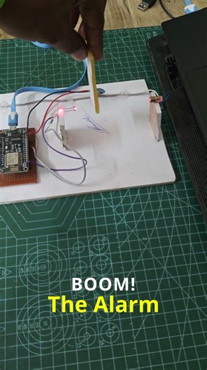 IoT Laser Security System #esp32 #electronics #ece #engineering