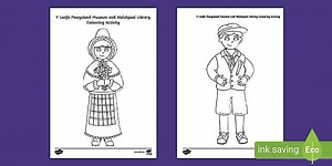 Y Lanfa Powysland Museum & Welshpool Library Colouring