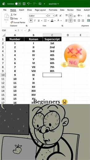 Beginners VS Excel expert 😱 #excel #excelformula #exceltutorial #excelhacks #shortsfeed #shorts