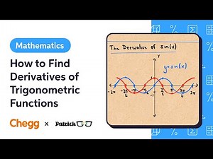 How to Find Derivatives of Trigonometric Functions Ft. PatrickJMT