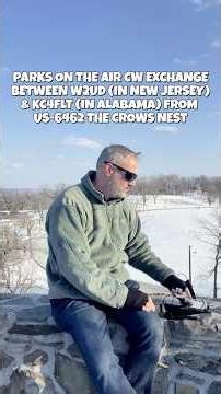 Parks on the Air ELECRAFT KH1 QRP 16WPM CW CONTACT W2UD w/ KC4FLT #morsecode #cw #parksontheair