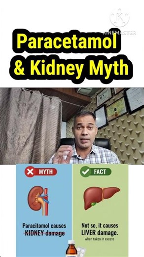 Paracetamol & Kidney myth #shorts #paracetamol #myth #fever