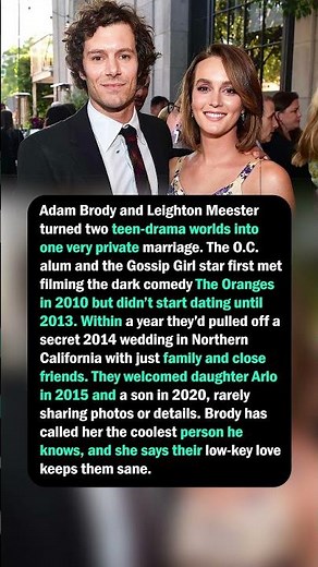 Adam Brody & Leighton Meester’s OC‑Meets‑Gossip Girl Marriage
